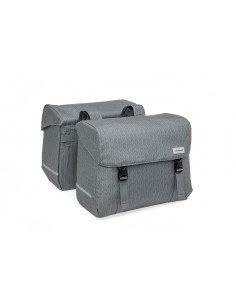 New Looxs fietstas dubbel Mondi Joy Nima grey 38L
