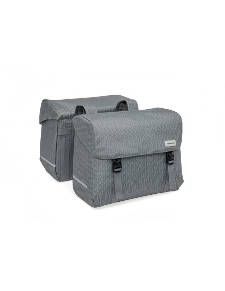 New Looxs fietstas dubbel Mondi Joy Nima grey 38L