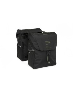 New Looxs fietstas dubbel Vigo black green 40L