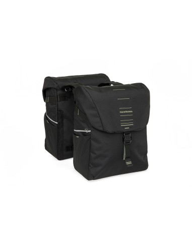 New Looxs fietstas dubbel Vigo black green 40L