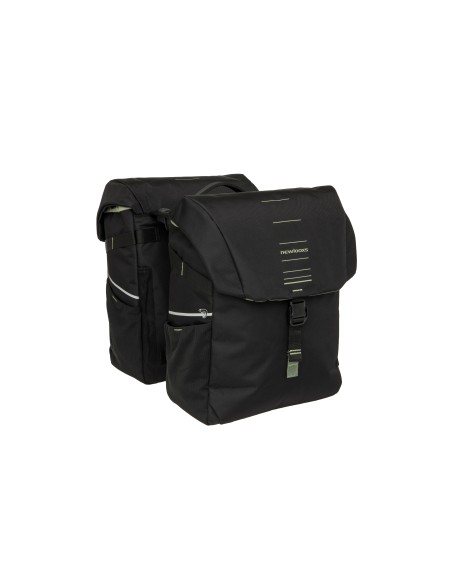 New Looxs fietstas dubbel Vigo black green Racktime2 40L