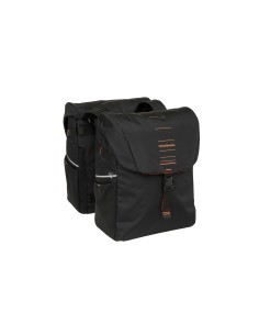 New Looxs fietstas dubbel Vigo black orange 20L