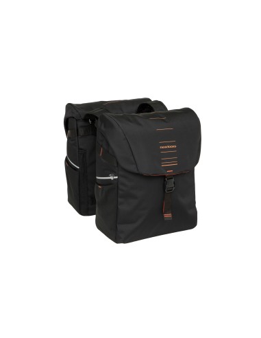 New Looxs fietstas dubbel Vigo black orange 40L