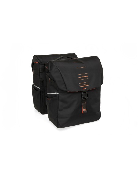 New Looxs fietstas dubbel Vigo black orange MIK 40L