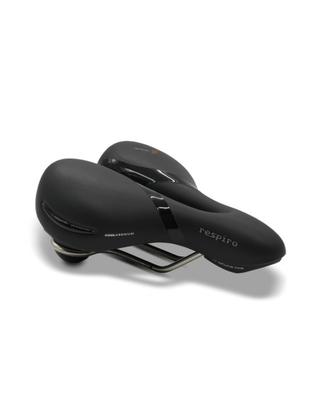 Selle Royal zadel Respiro Relaxed Stracciatella zwart