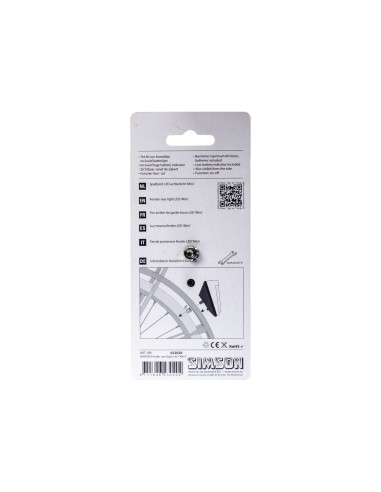 Simson achterlicht Mini batterij spatbord