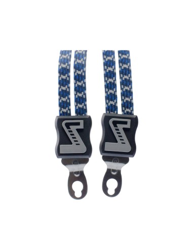 Simson snelbinder lang wit/blauw