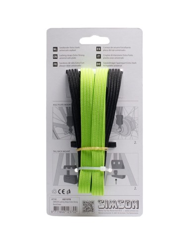Simson snelbinder extra strong zwart/groen