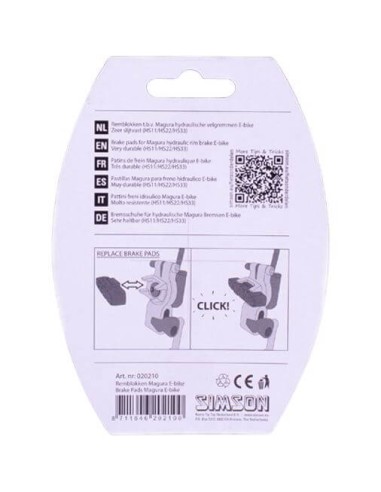 Simson remblok Magura HS11/33 velgrem E-bike