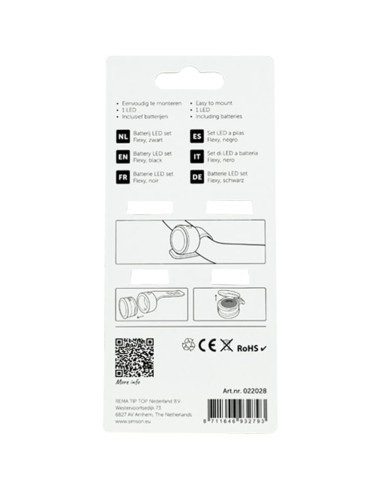 Simson Batterij LED set Flexy zwart