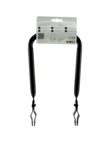 Simson rugleuning smal zwart met kussen