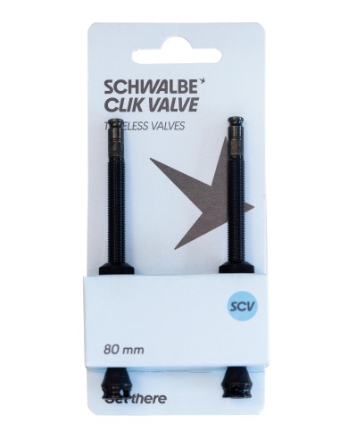 Schwalbe clik valve tubeless ventiel set 80mm