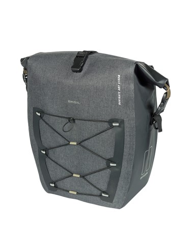 Basil fietstas enkel Navigator Storm L MIK Hooks zwart 31L