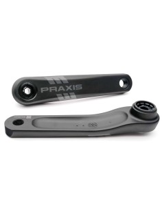 Praxis crankstel E-bike aluminium Isis/Spline 165mm
