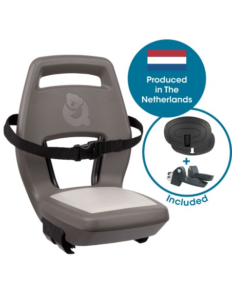 Qibbel achterzitje Junior 6+ Hazel Brown - brown/beige