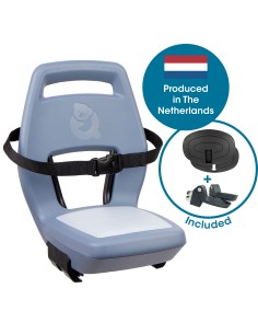 Qibbel achterzitje Junior 6+ Ocean Blue – blauw/blauw