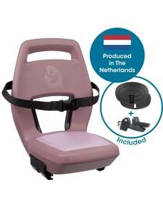 Qibbel achterzitje Junior 6+ Plum Rose – roze/roze