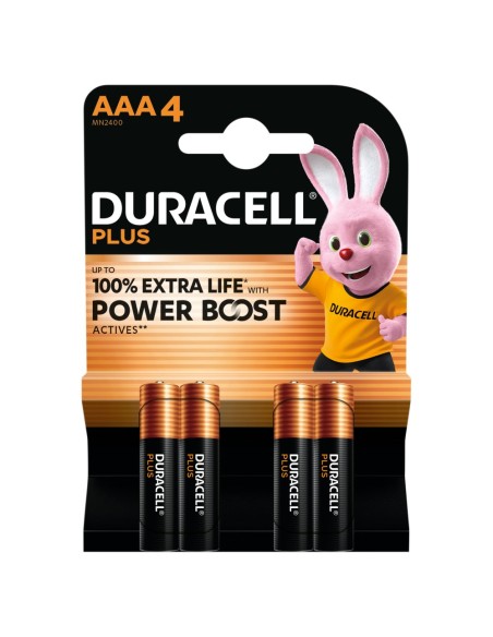 Duracell batterij Plus 100% extra life MN2400/LR03/AAA BP4