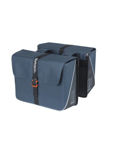 Basil fietstas dubbel Forte blue black 35L