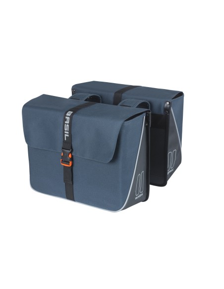 Basil fietstas dubbel Forte blue black 35L
