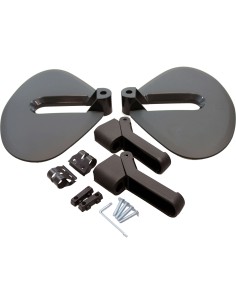 Polisport voetrusten met beschermplaat Junior zwart