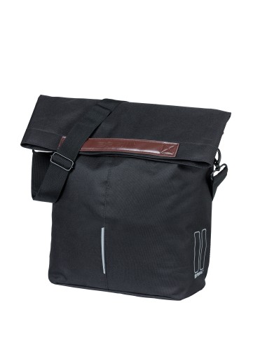 Basil shoppertas City MIK Hooks zwart 14-16L