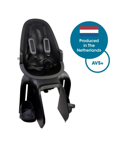 Qibbel achterzitje Air AVS+ bevestiging zwart