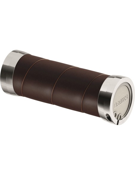 Brooks handvatten Slender Leather grips 100mm a. brown