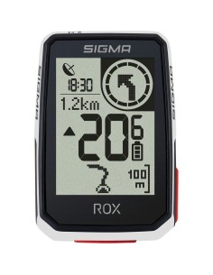 Sigma fietscomputer ROX 2.0 GPS White Top mount set