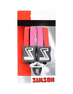 Simson snelbinder kort rood/roze