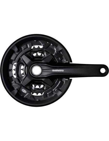 Shimano crankstel MT210 9sp 44/32/22T+cg zwart