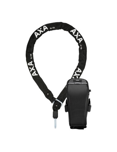 Axa insteekketting ULC 5,5/130 zwart met zadeltas