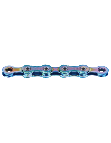 KMC ketting X12L aurora blauw 126s waxed