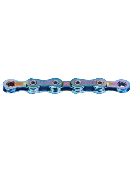 KMC ketting X12L aurora blauw 126s waxed