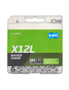 KMC ketting X12L silver 126s waxed