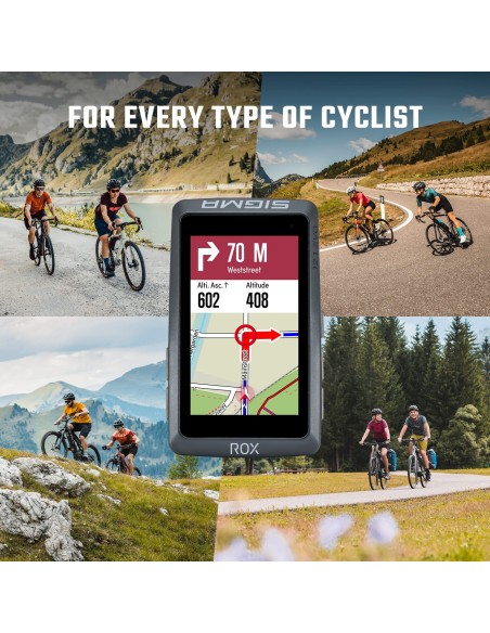 Sigma fietscomputer ROX 12.1 EVO GPS Night Gray Basic