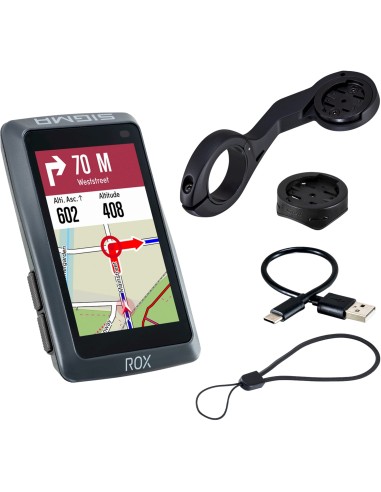 Sigma fietscomputer ROX 12.1 EVO GPS Night Gray Basic