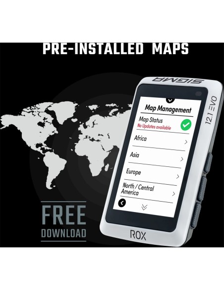 Sigma fietscomputer ROX 12.1 EVO GPS Night Gray Basic