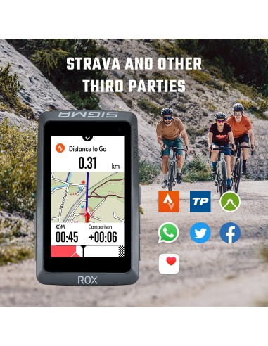 Sigma fietscomputer ROX 12.1 EVO GPS Night Gray Basic
