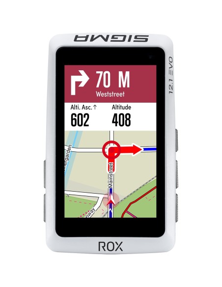 Sigma fietscomputer ROX 12.1 EVO GPS White Basic