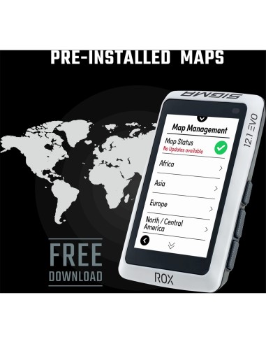 Sigma fietscomputer ROX 12.1 EVO GPS White Basic