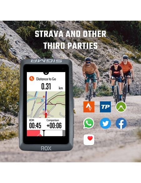 Sigma fietscomputer ROX 12.1 EVO GPS White Basic
