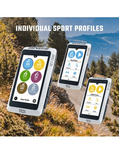 Sigma fietscomputer ROX 12.1 EVO Night Gray Set sensoren