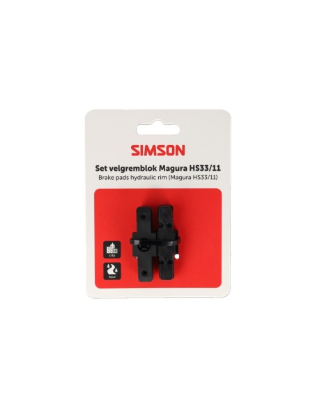 Simson remblok set Magura HS11/33 velgrem