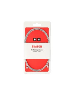 Simson rem binnenkabel rvs 2.35m 2 nippels ton/peer
