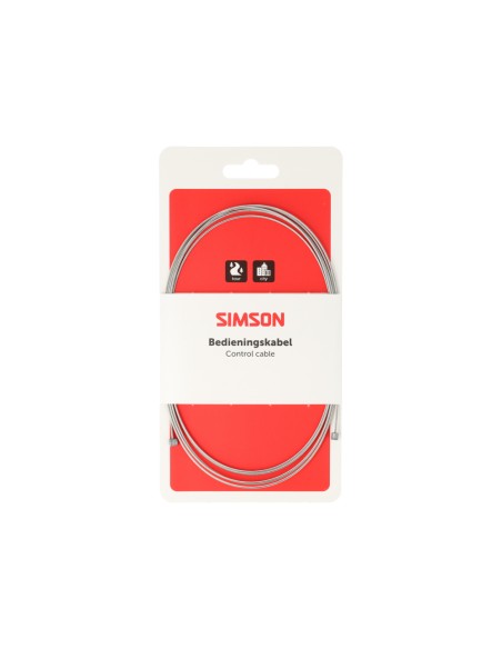 Simson schakel binnenkabel rvs 2.25m