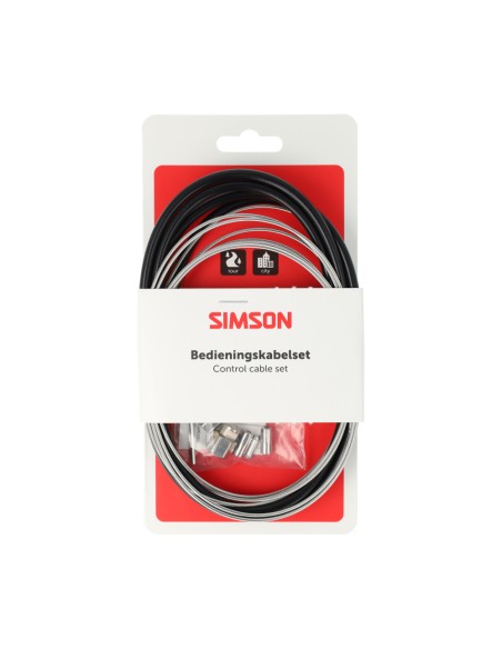 Simson remkabel Nexus RVS met stelbout + inbus zwart