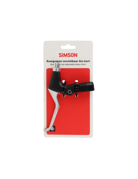 Simson remgreep set kort alu/zwart