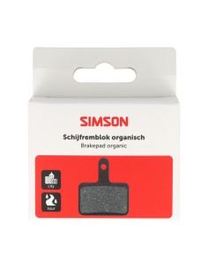 Simson schijfremblok organisch Shimano/Tektro