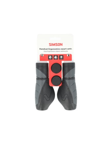 Simson handvatten Ergonomics zwart/antraciet